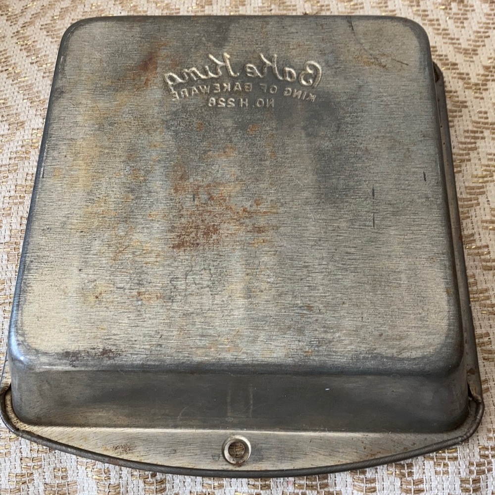 Rustic Metal Square Baking Pan Primitive Kitchen Decor - Picture 6 of 8